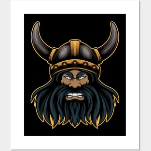 Angry viking mascot Posters and Art